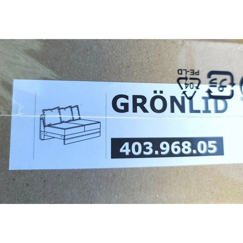Ikea GRONLID Slipcover 403.968.05 Loveseat Sleeper Sectional SPORDA Natural NEW